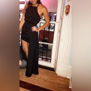 ASTR Black High-Low Dress